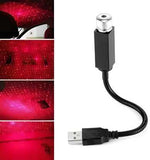 Car Star Ceiling Light Sky Projection Lamp Romantic Night Lights  (Red)